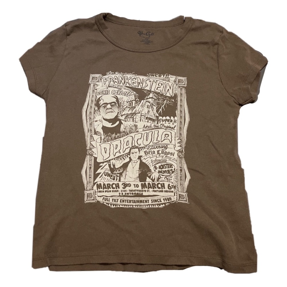 Frankenstine Brandy melville cropped tee